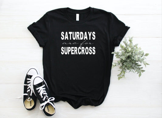 Saturdays Are For Supercross Graphic Tee
