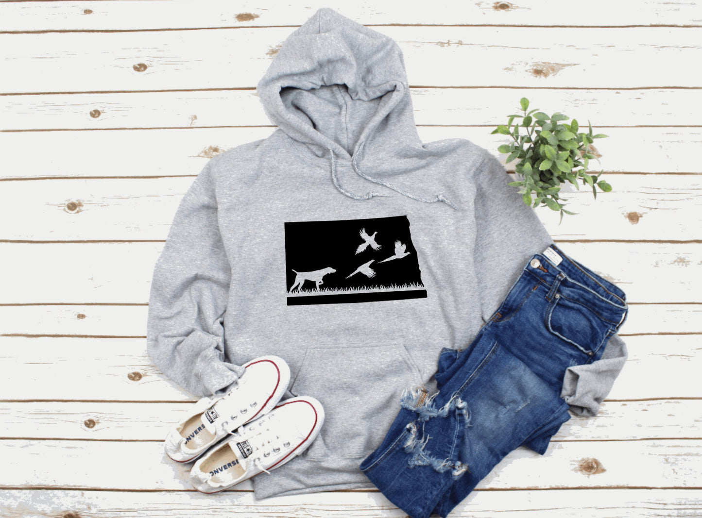 North Dakota Pheasant Hunting Unisex Hoodie