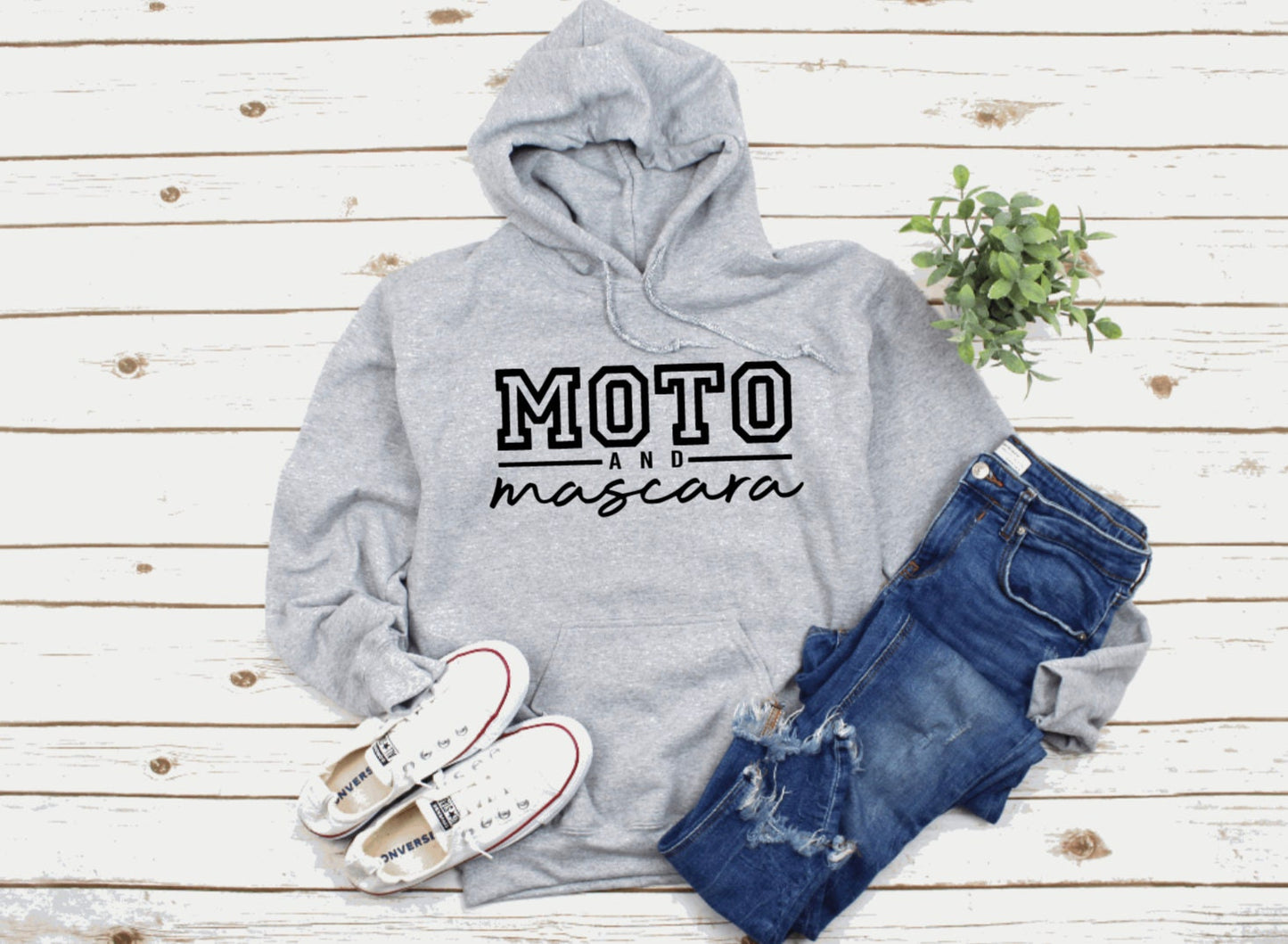 Moto & Mascara Graphic Hoodie
