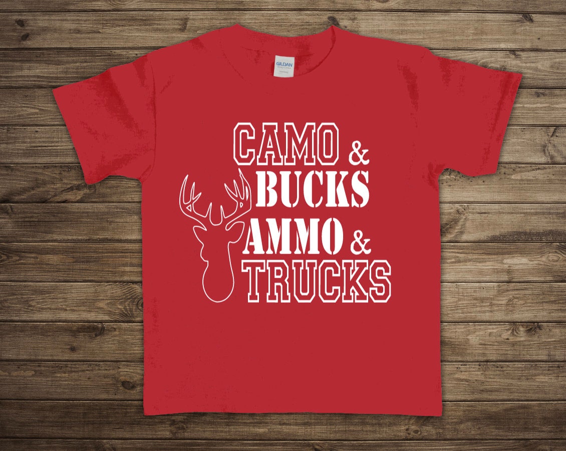 Camo Bucks Ammo & Trucks Toddler/Youth Graphic Tee