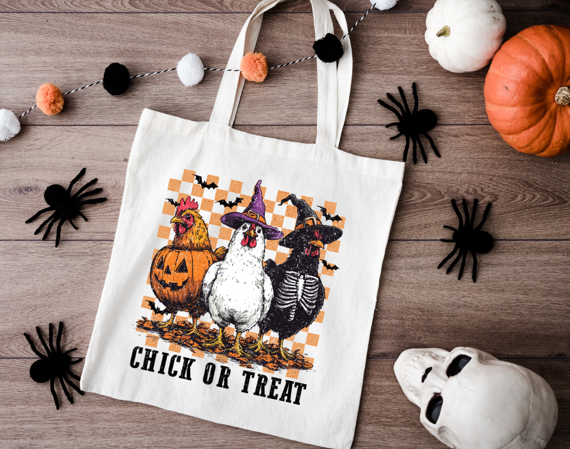 Chick or Treat Halloween Trick or Treat Bag