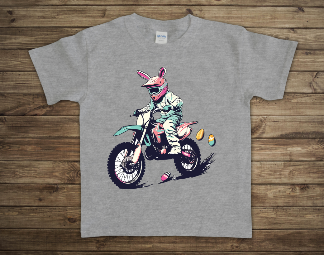 Motocross Easter Bunny Rider Toddler/Youth Shirt