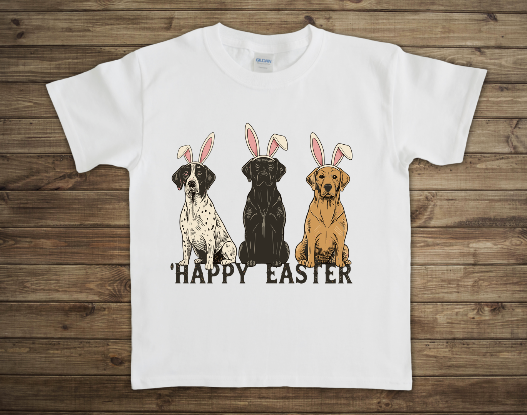 Happy Easter Dog Trio Toddler/Youth Shirt