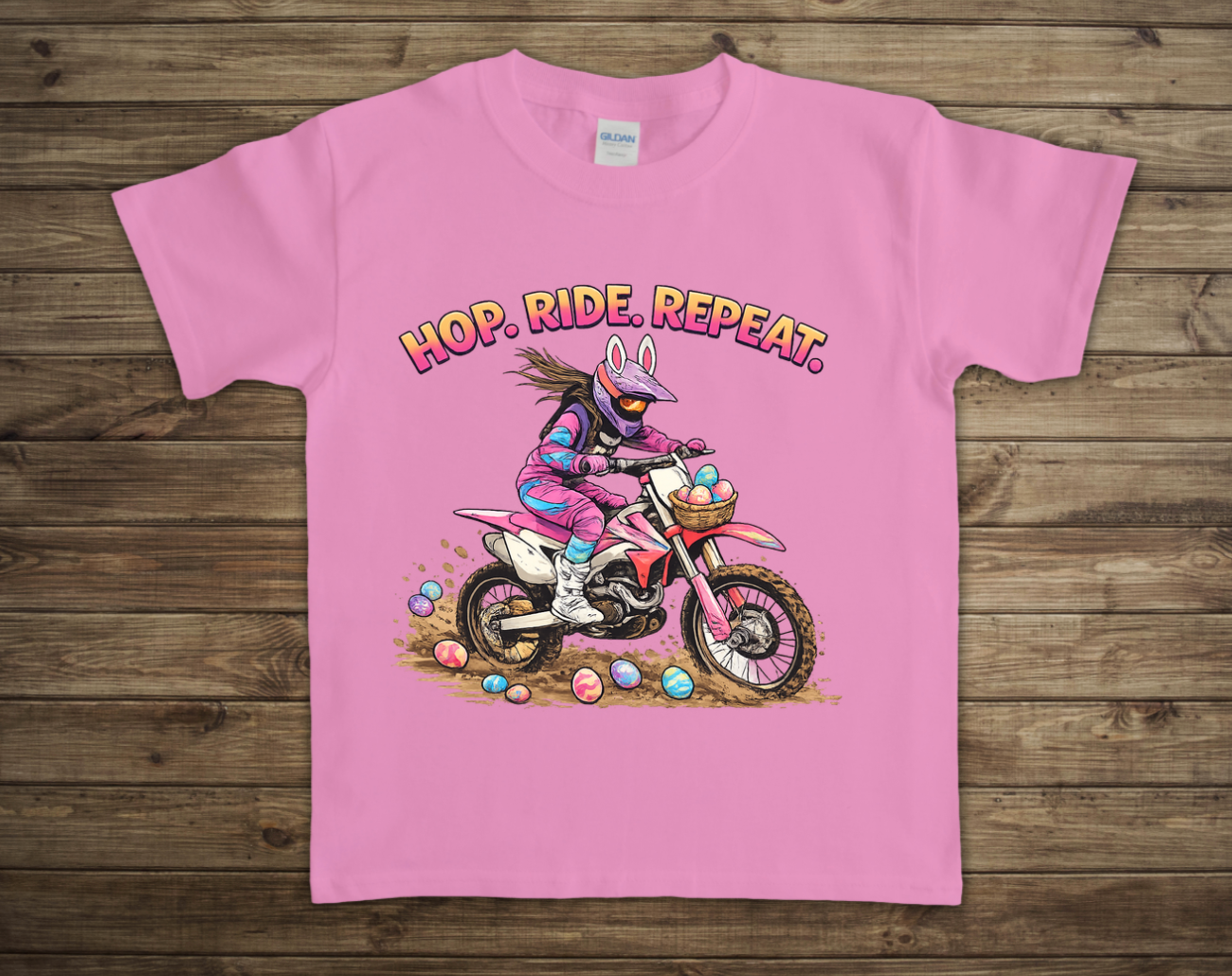 Hop Ride Repeat Girl Easter Toddler/Youth Shirt