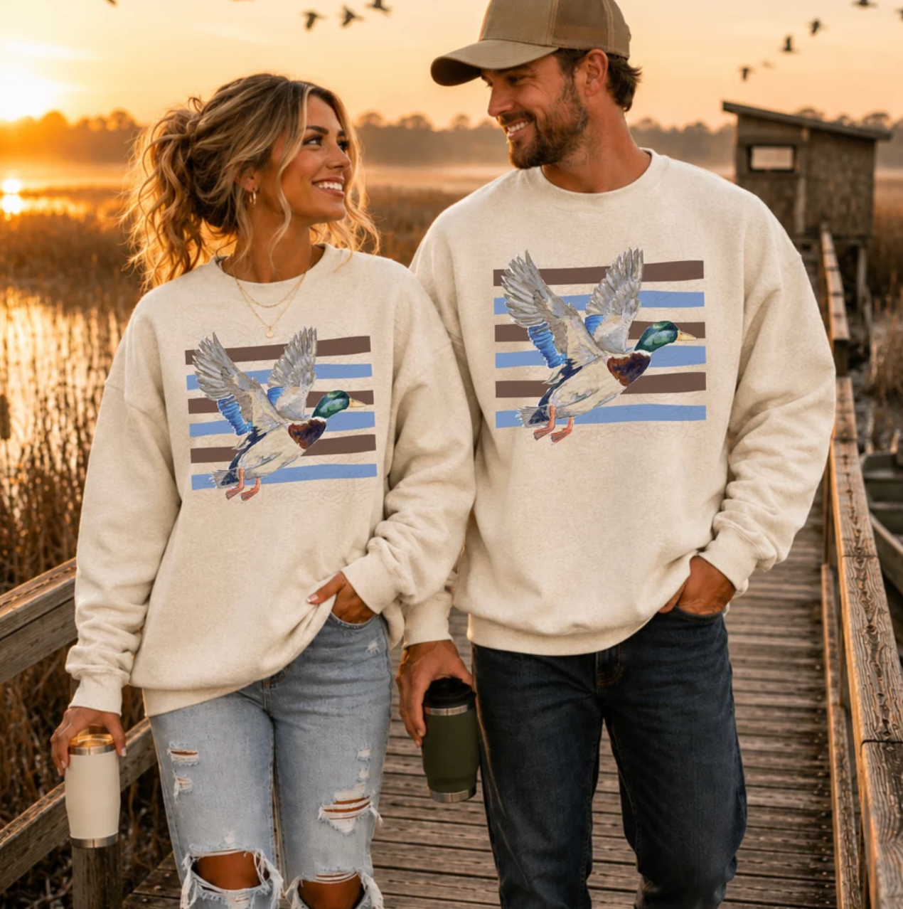Vintage Mallard Duck Crewneck Sweatshirt
