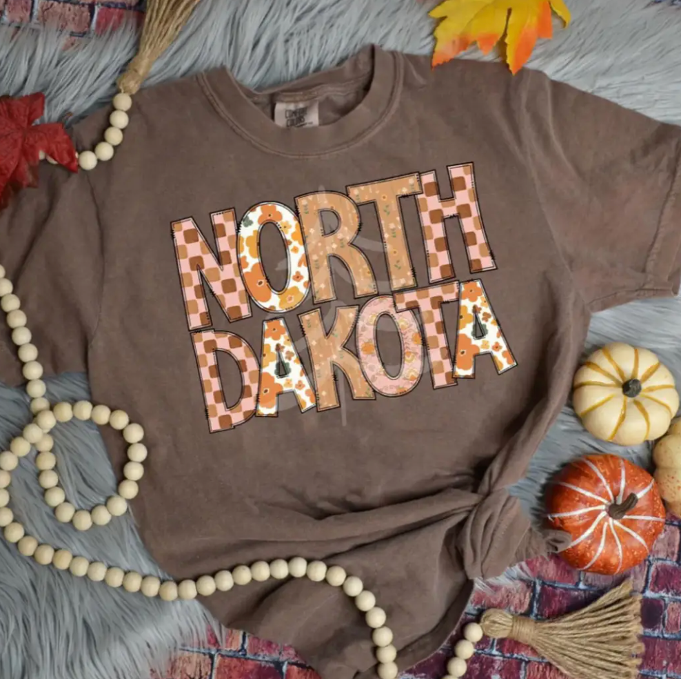 Boho North Dakota Graphic Tee