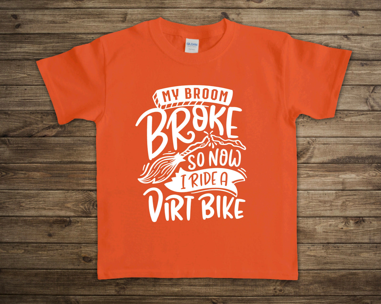 My Broom Broke So Now I Ride A Dirt Bike Toddler/Youth Graphic Tee