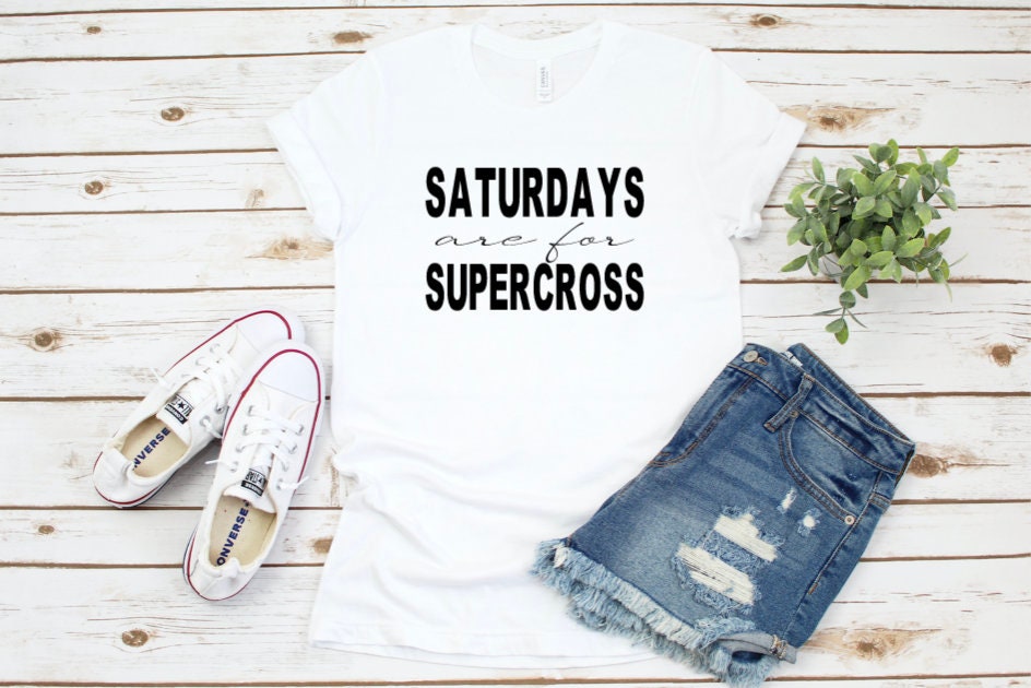 Saturdays Are For Supercross Graphic Tee