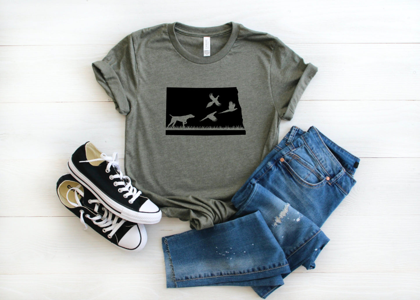 North Dakota Pheasant Hunting Season Graphic Tee