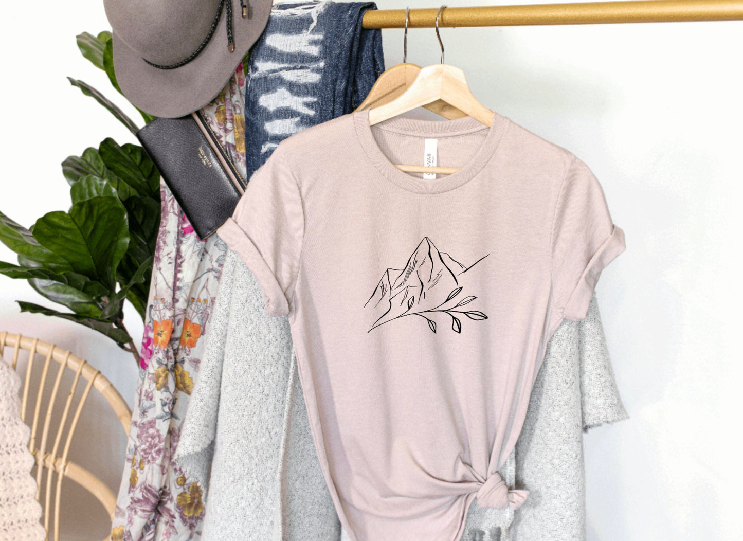 Simple Mountain Unisex Graphic Tee