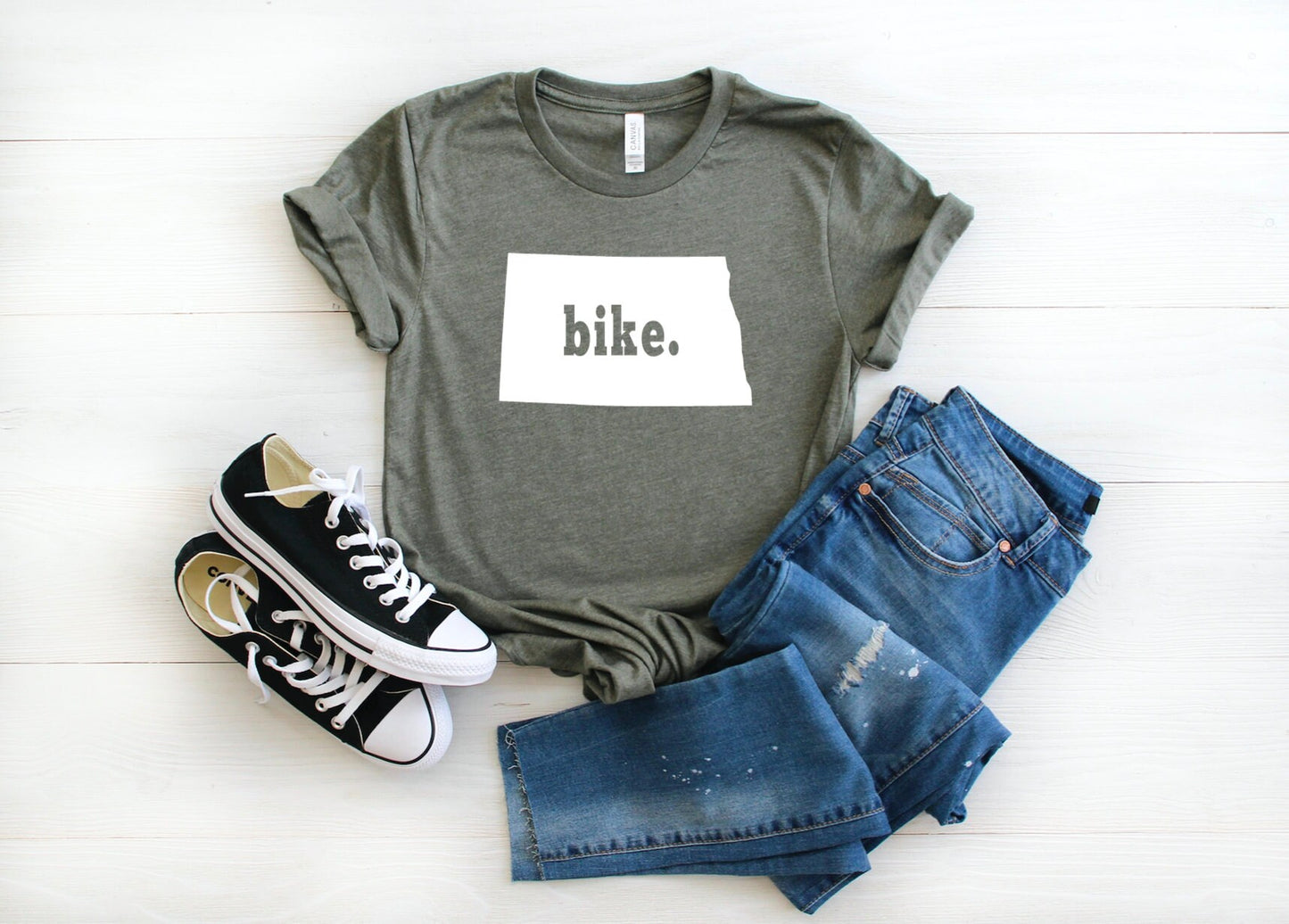 Bike North Dakota Unisex Graphic Tee