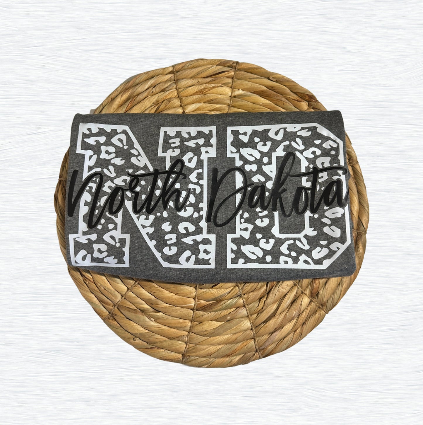 North Dakota Leopard Graphic Tee