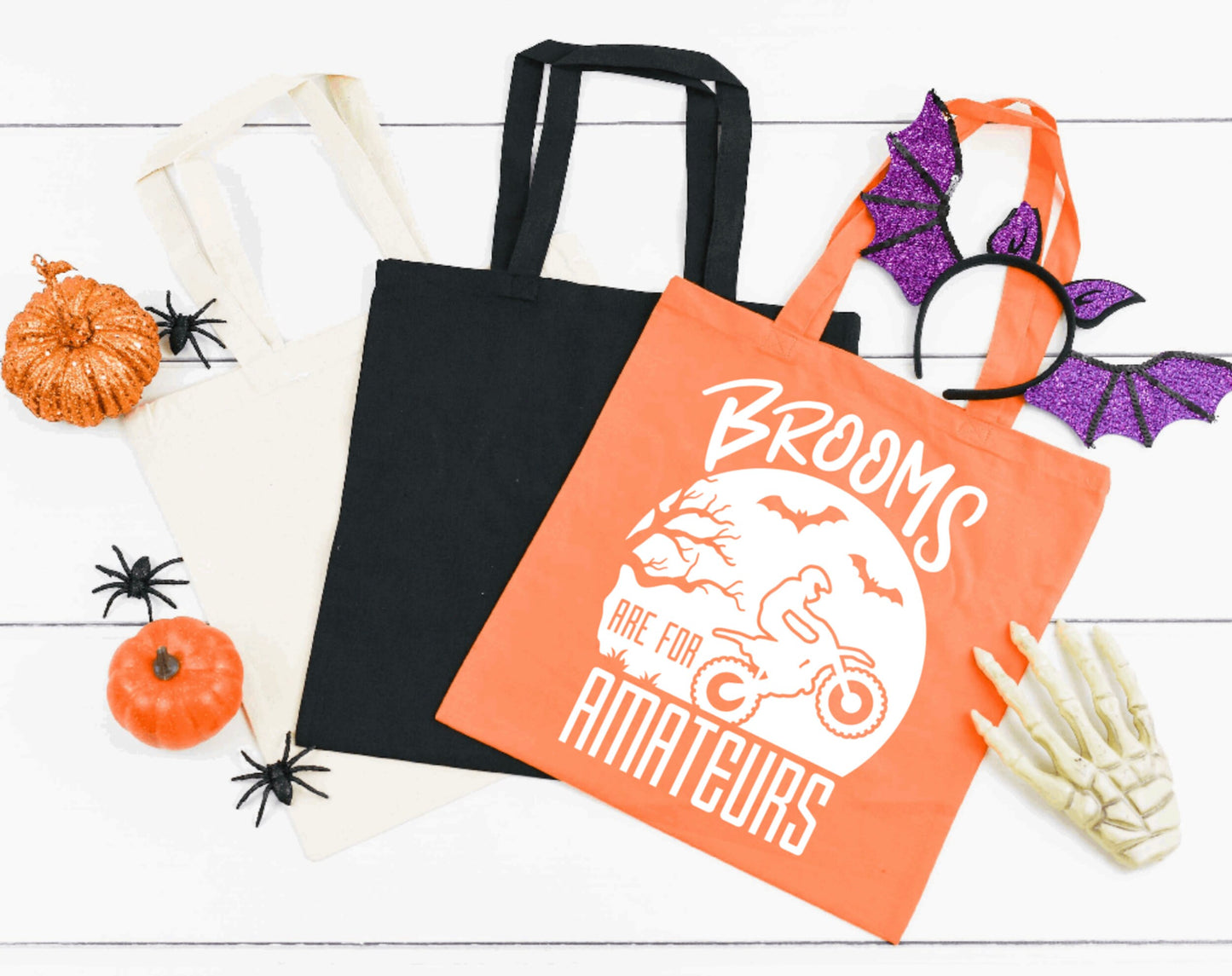 Brooms are for Amateurs Dirt Bike Trick or Treat Bag