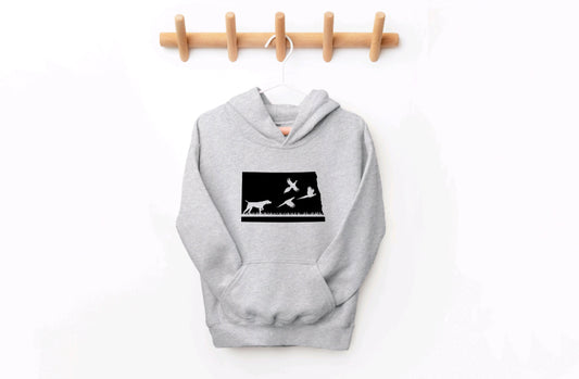 North Dakota Pheasant Hunting Youth Hoodie