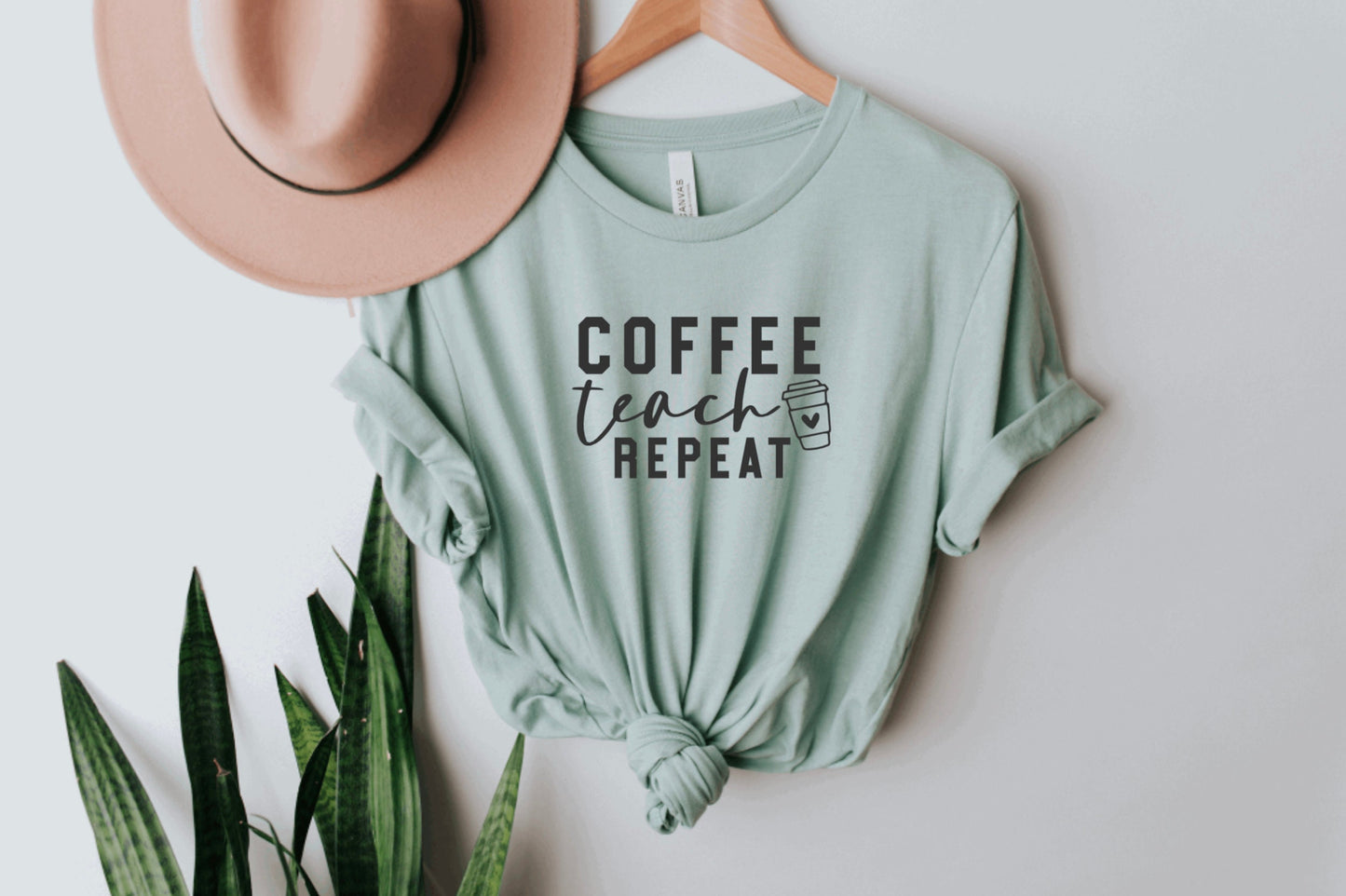 Coffee Teach Repeat Graphic Tee