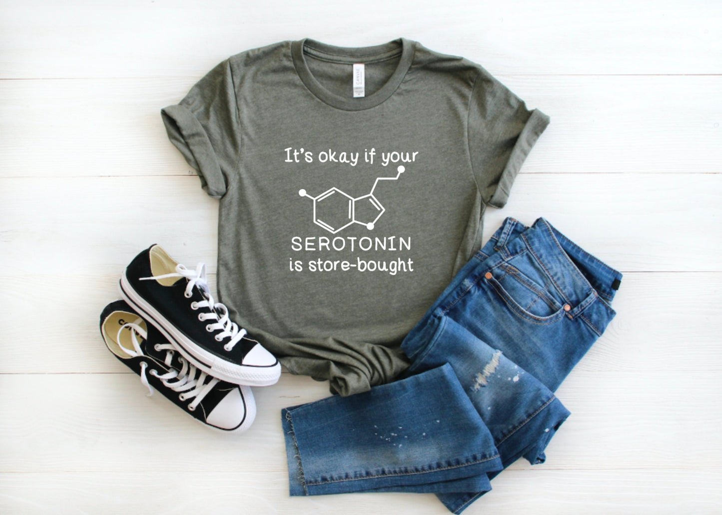 It's Okay If Your Serotonin Is Store Bought Graphic Tee