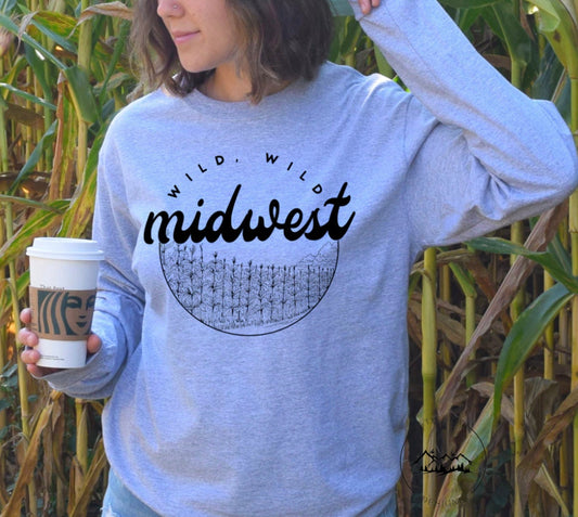 Wild Wild Midwest Unisex Graphic Crewneck