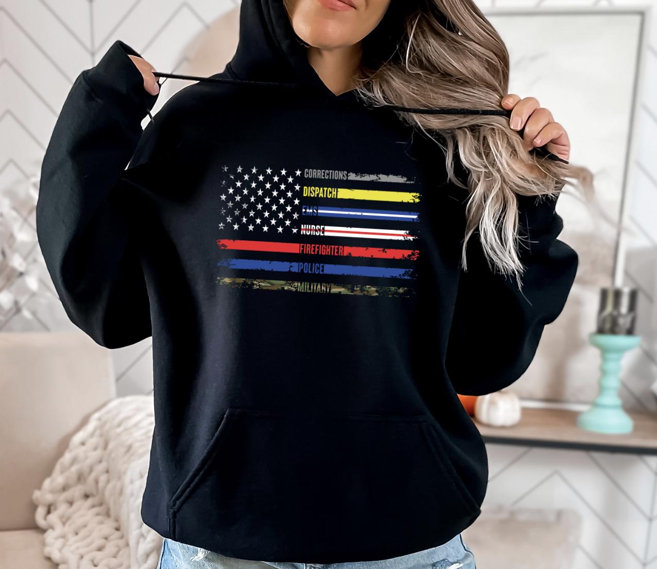 Support First Responders Unisex Hoodie
