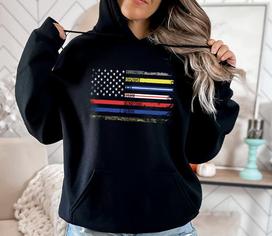 Support First Responders Unisex Hoodie