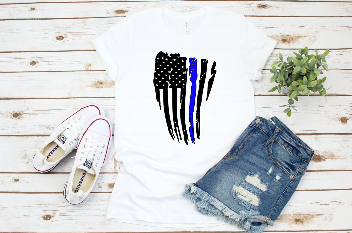 Thin Blue Line Unisex Graphic Tee