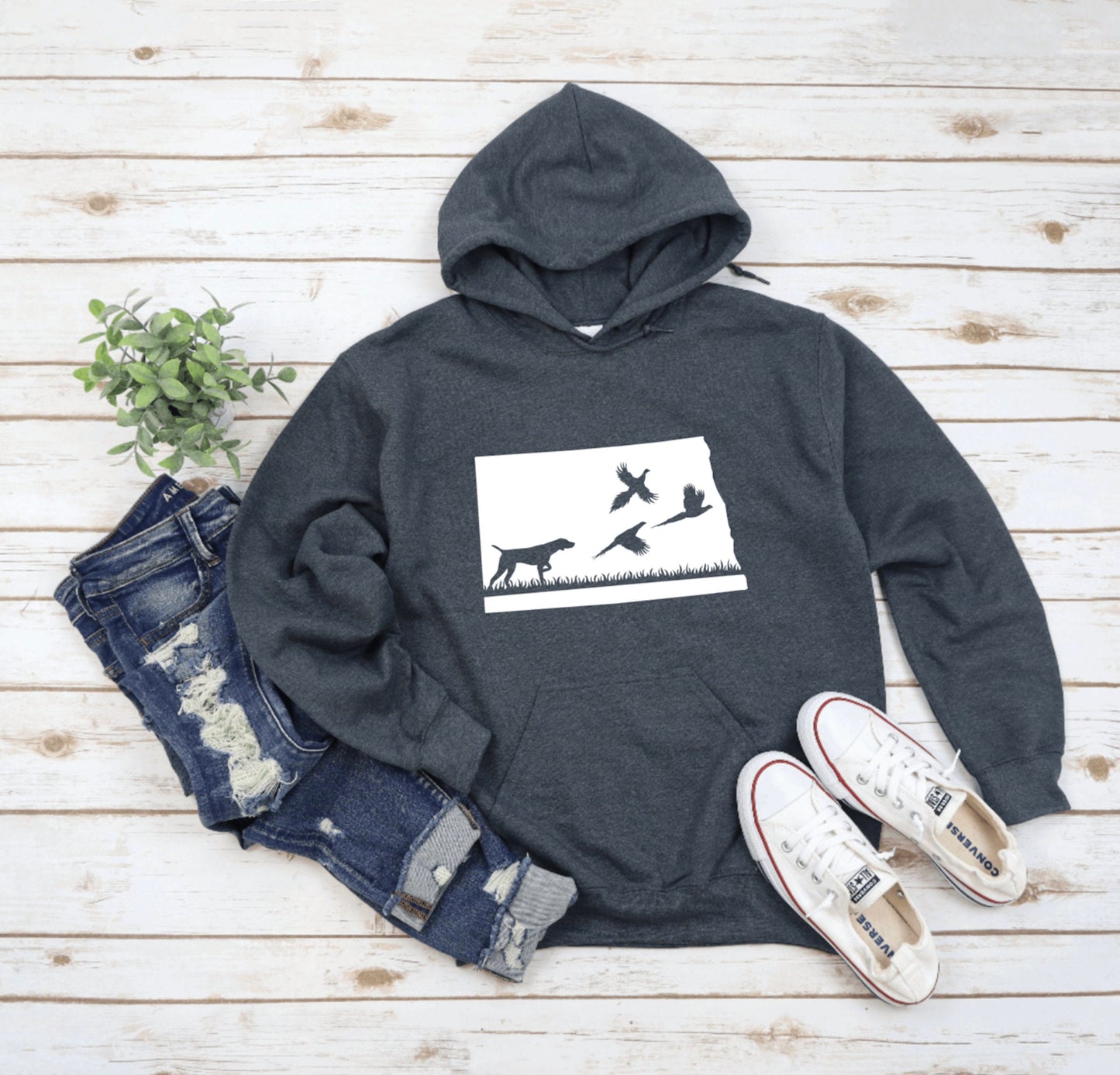 North Dakota Pheasant Hunting Unisex Hoodie