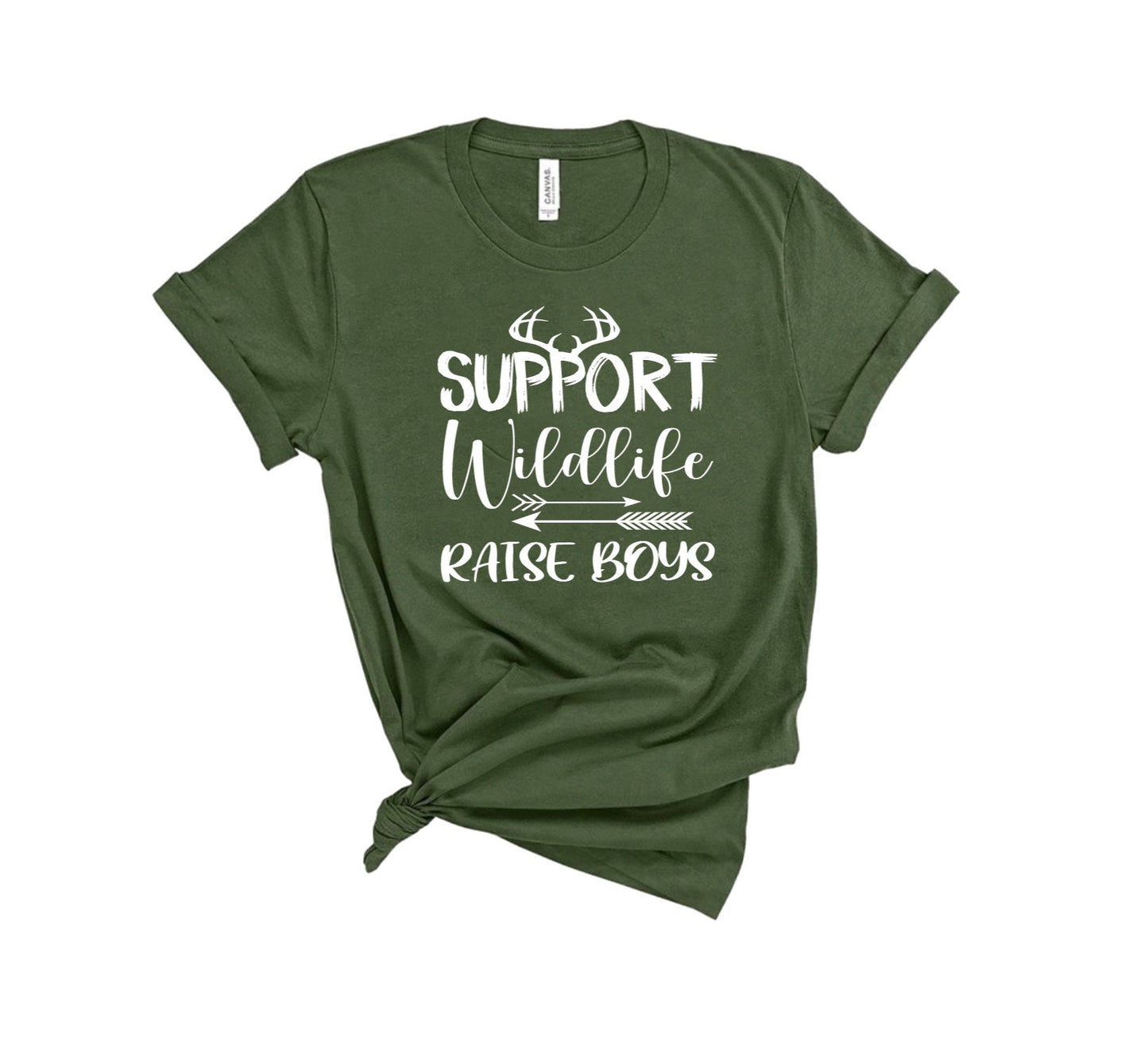 Support Wildlife Raise Boys Graphic Tee