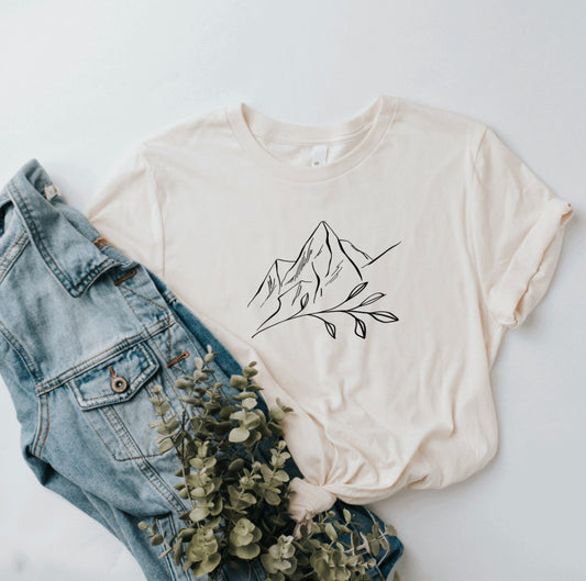 Simple Mountain Unisex Graphic Tee