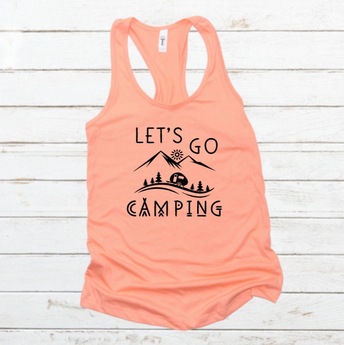 Let's Go Camping Graphic Tank