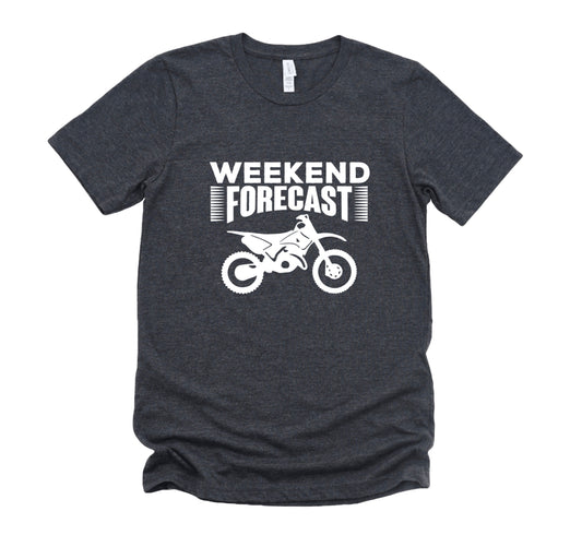 Weekend Forecast Dirt Bike Unisex Graphic Tee