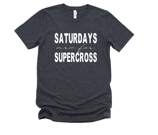 Saturdays Are For Supercross Graphic Tee