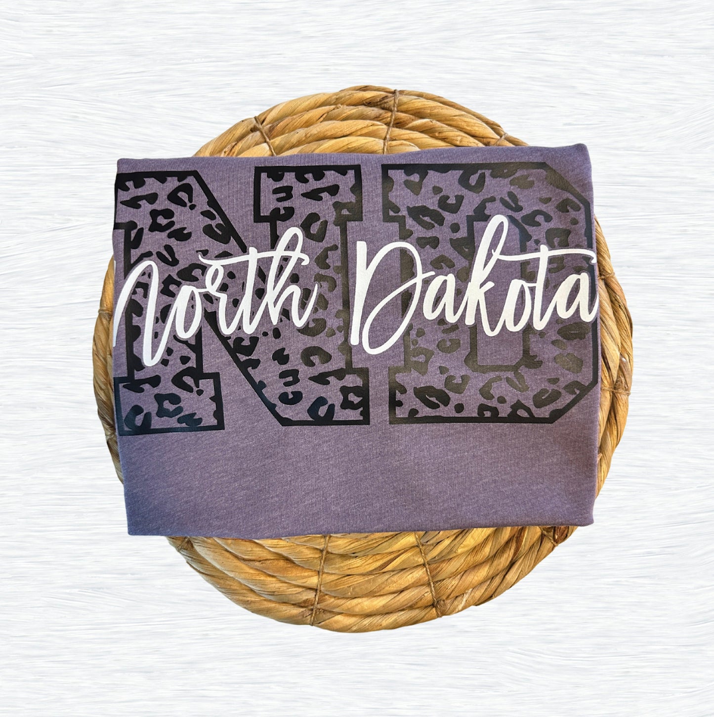 North Dakota Leopard Graphic Tee