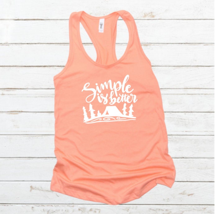Simple Is Better Graphic Tank