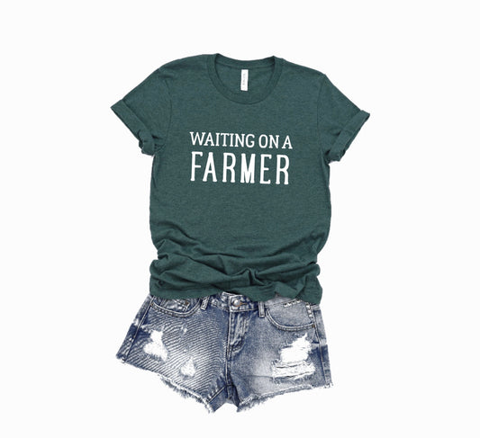 Waiting on a Farmer Graphic Tee