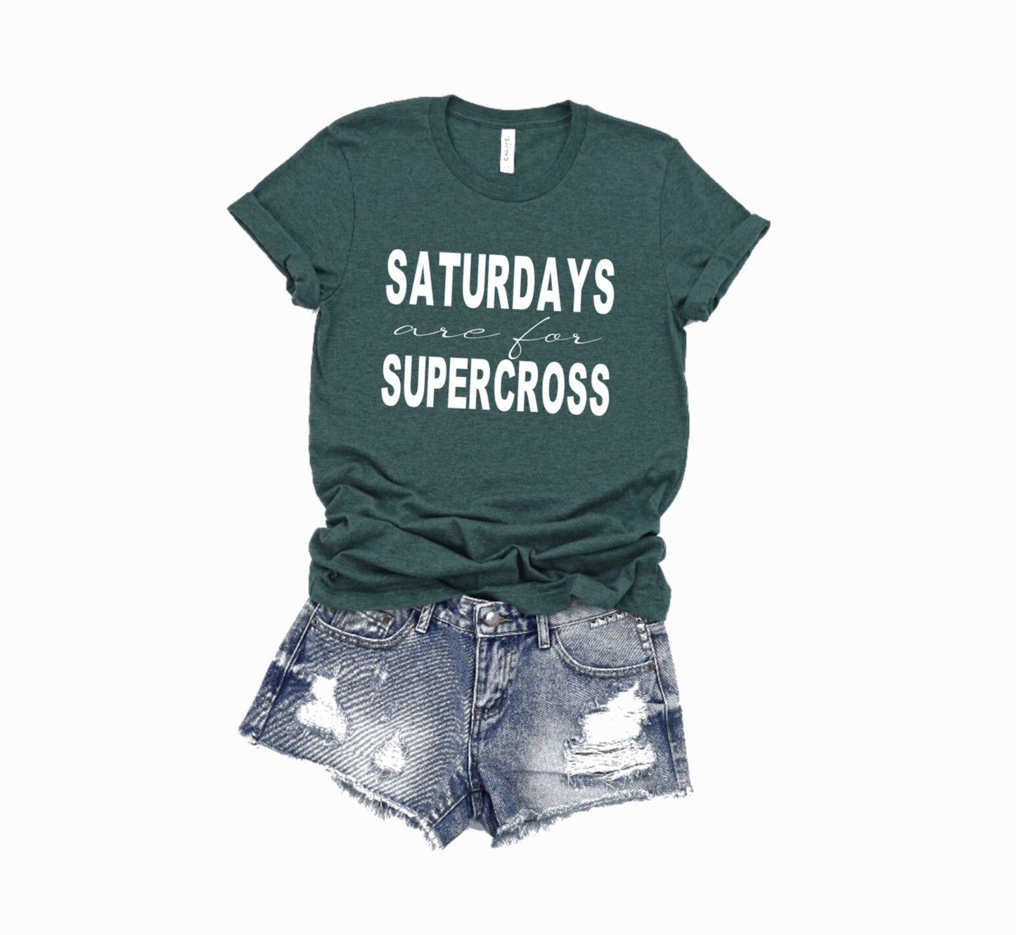 Saturdays Are For Supercross Graphic Tee