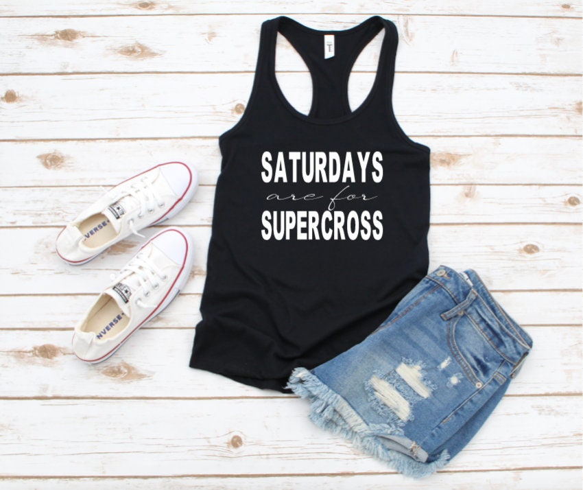 Saturdays Are For Supercross Graphic Tank