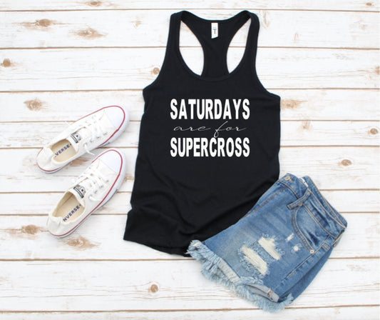 Saturdays Are For Supercross Graphic Tank