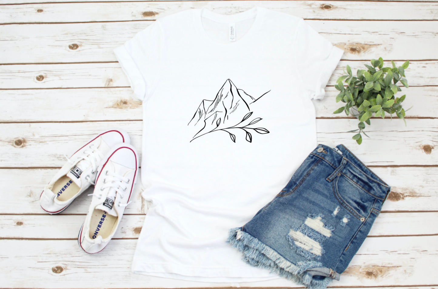 Simple Mountain Unisex Graphic Tee
