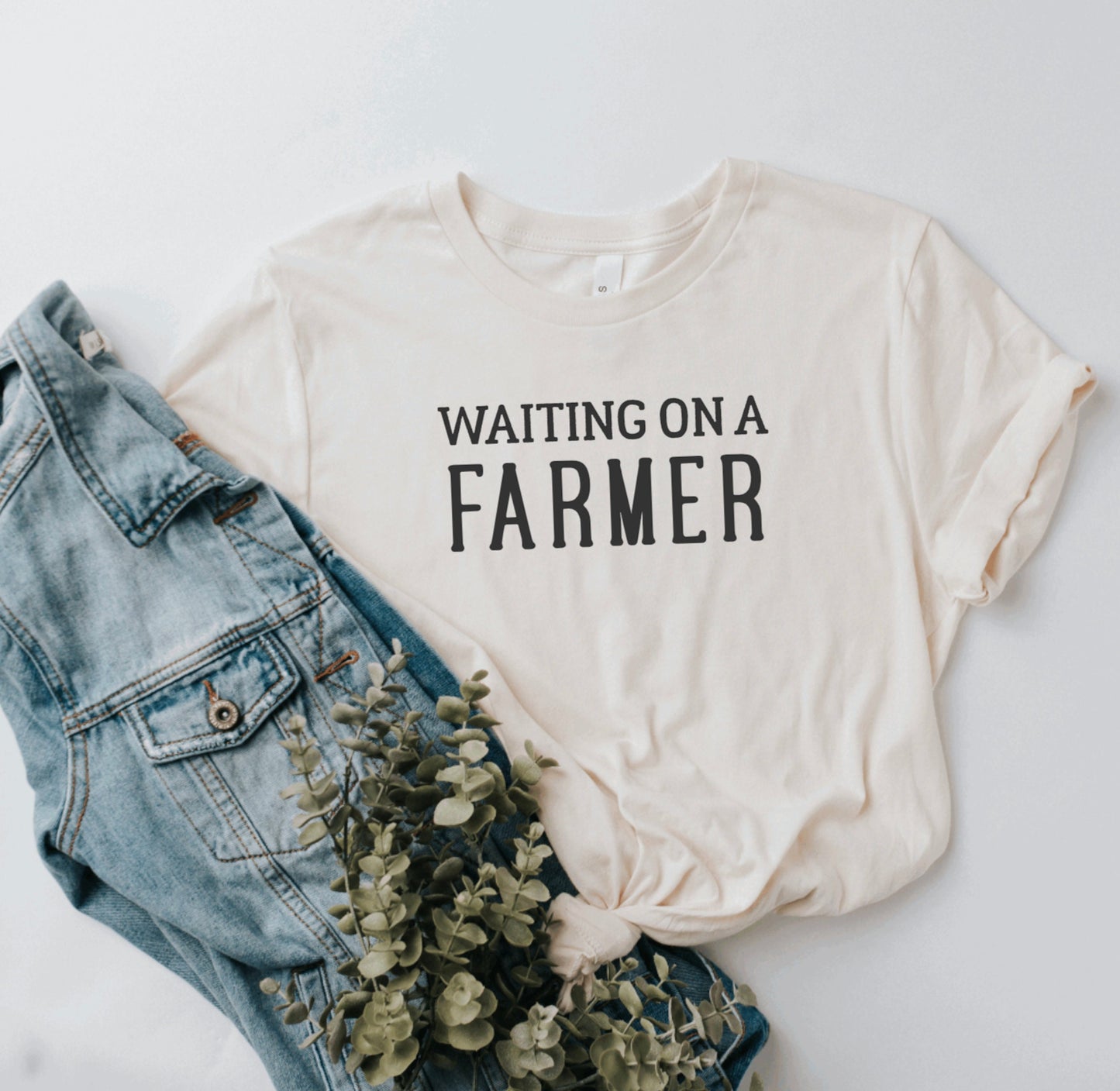 Waiting on a Farmer Graphic Tee
