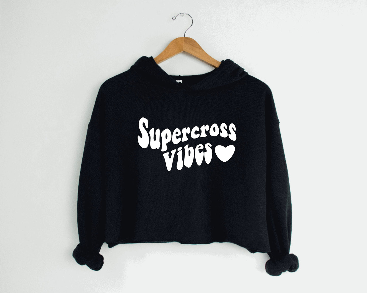 Supercross Vibes Womens Cropped Hoodie