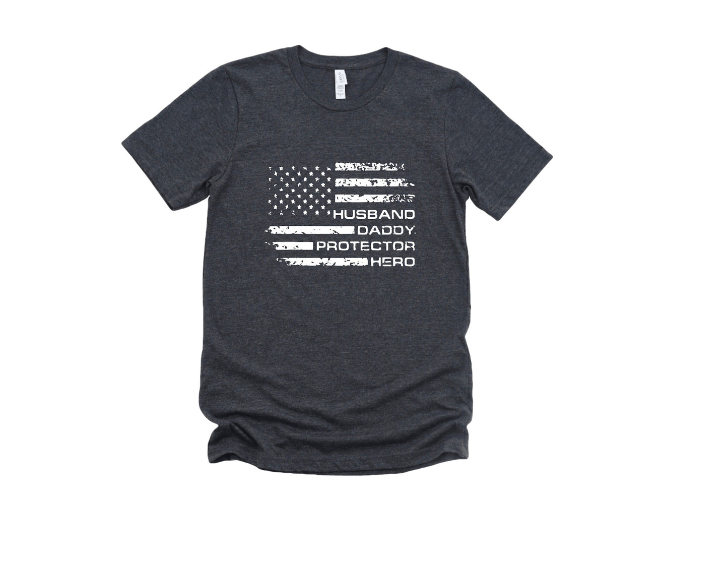 Husband Daddy Protector Hero Graphic Tee