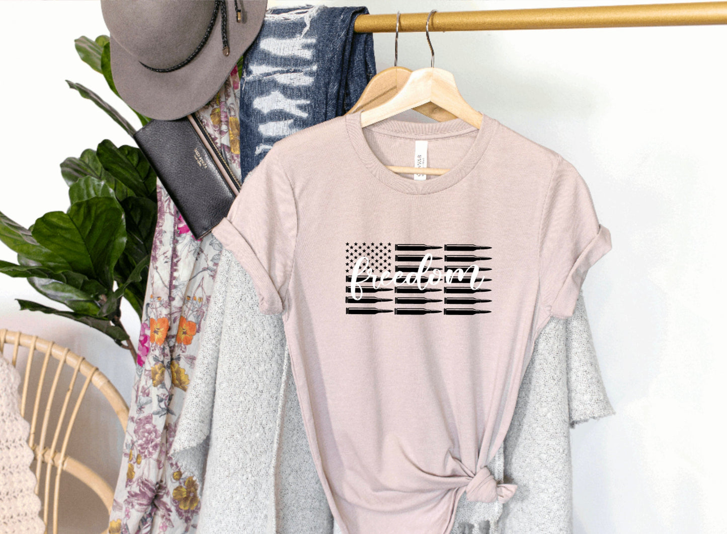 Freedom Flag Unisex Graphic Tee