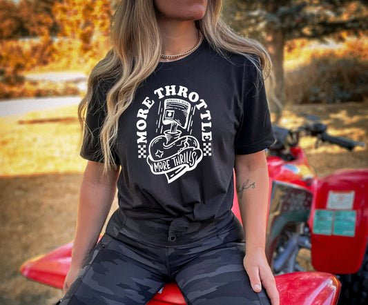 More Throttle More Thrills Unisex Graphic Tee