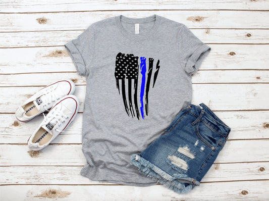 Thin Blue Line Unisex Graphic Tee