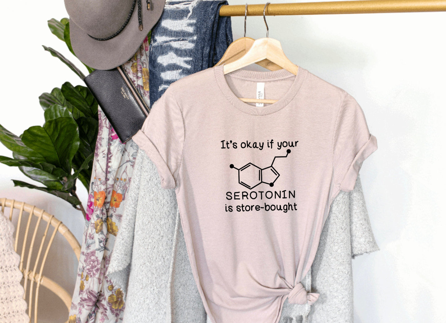 It's Okay If Your Serotonin Is Store Bought Graphic Tee