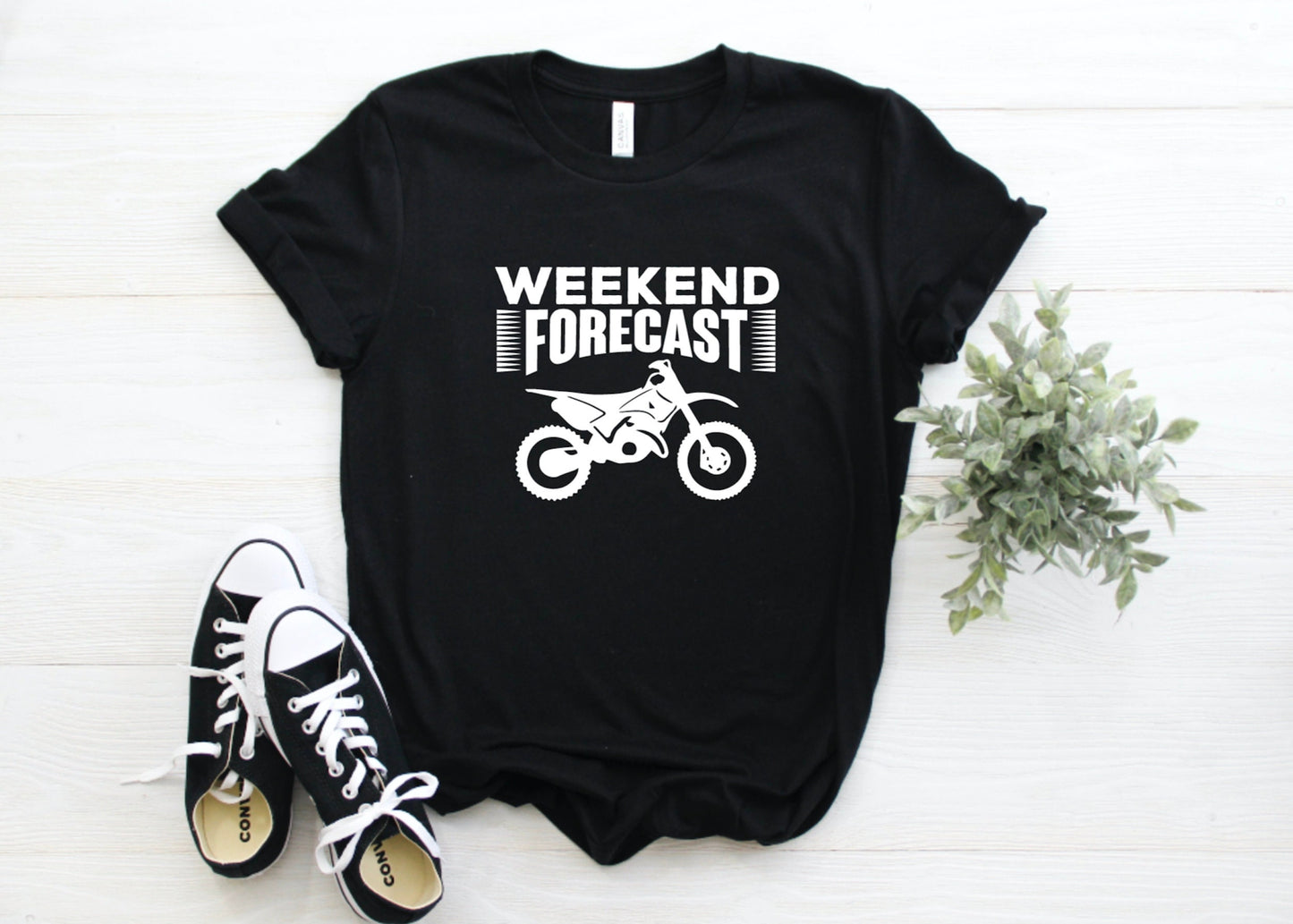 Weekend Forecast Dirt Bike Unisex Graphic Tee