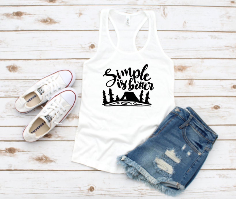 Simple Is Better Graphic Tank