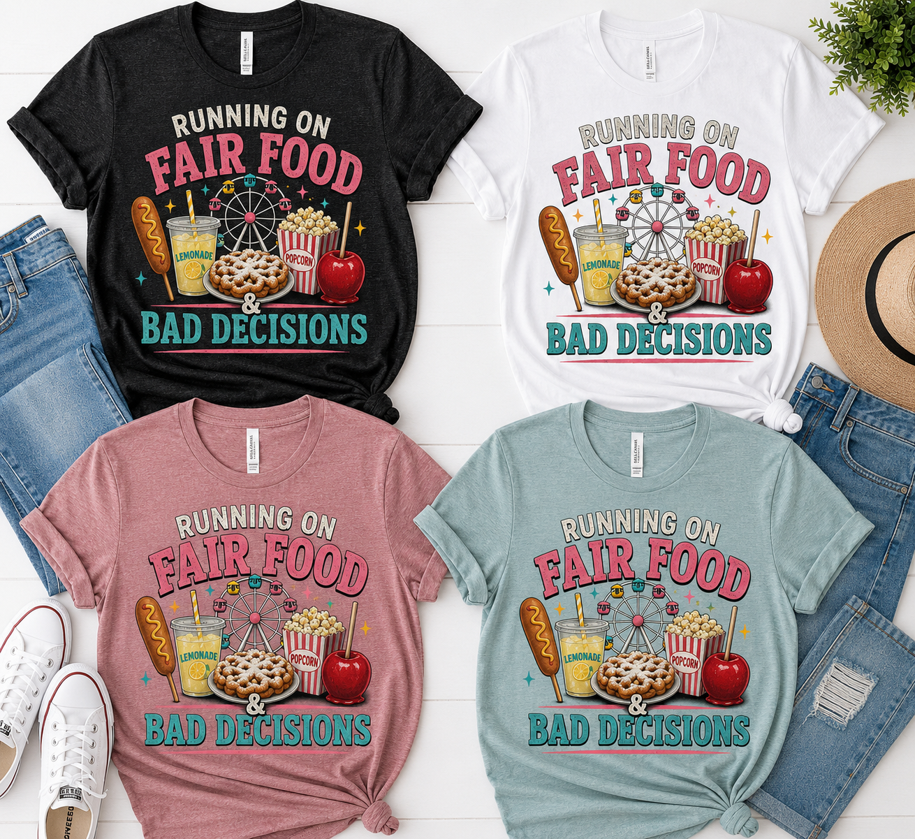Running on Fair Food & Bad Decisions Tee