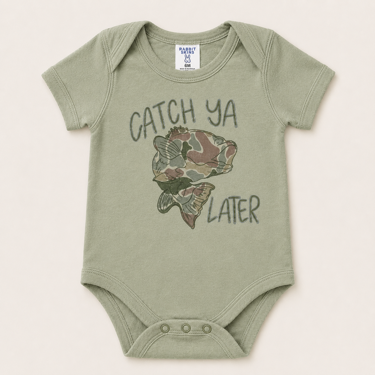 Catch Ya Later Fishing Baby Bodysuit