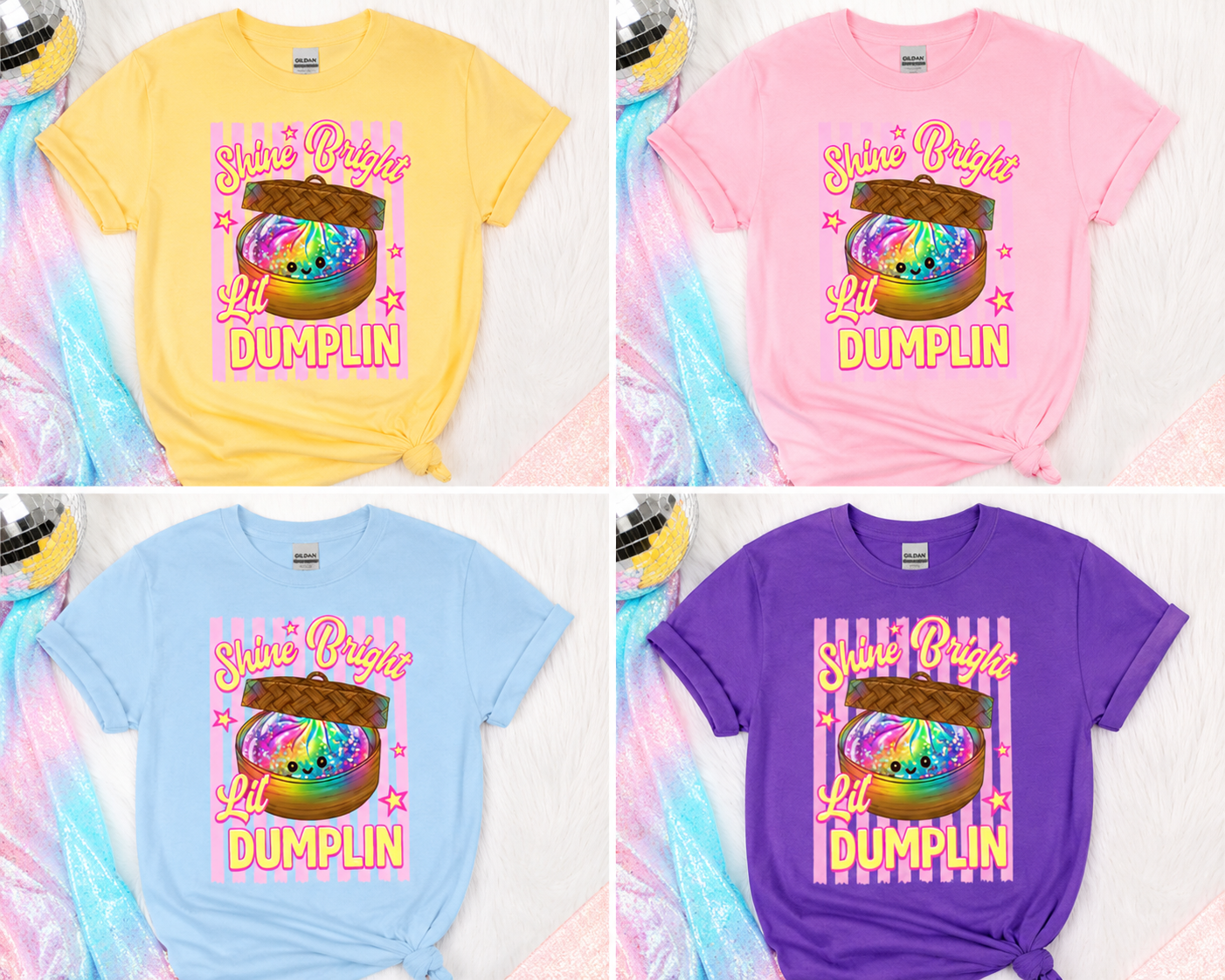 Shine Bright Lil Dumplin Youth Graphic Tee