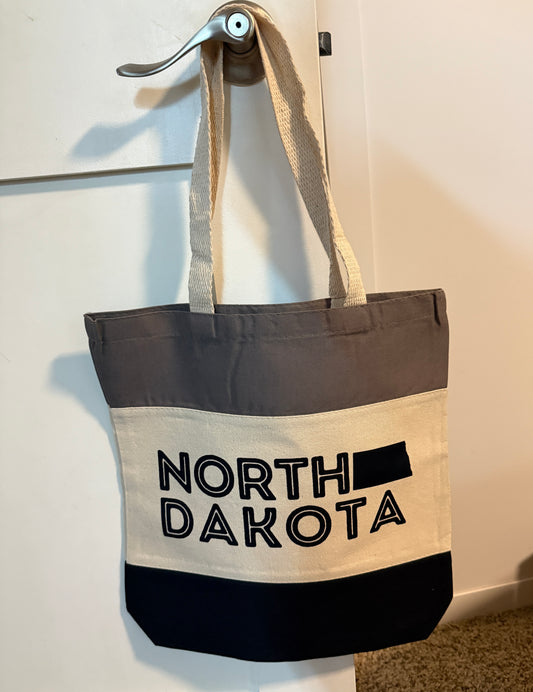 North Dakota Color-Block Tote Bag